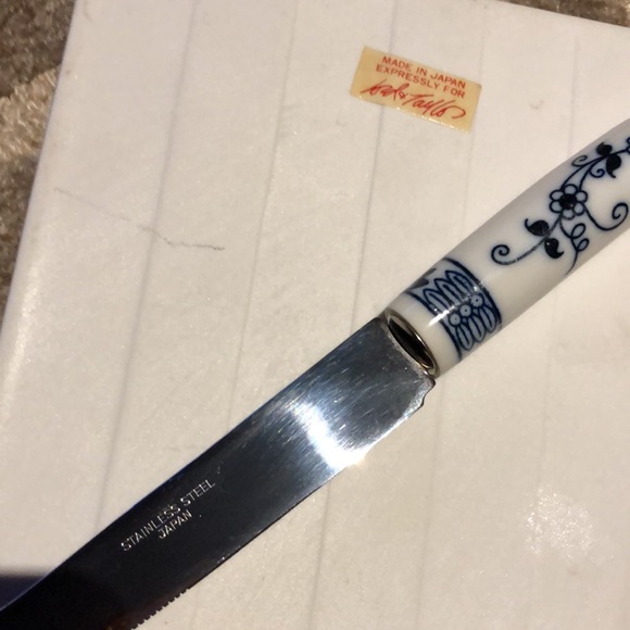 Vintage Blue Danube cheese board and knife - Picture 2 of 3